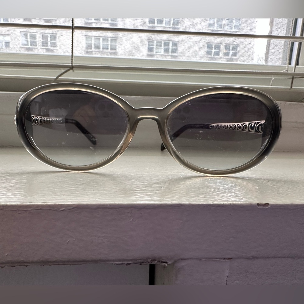 Brighton Silver Oval Sunglasses